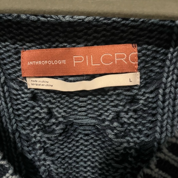 Pilcro by Anthropologie Distressed Cable Knit Sweater - Picture 3 of 5